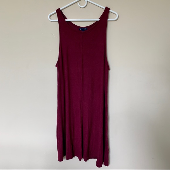 burgundy ribbed dress - Picture 2 of 3